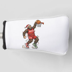 Bigfoot Sasquatch Basketball Christmas 2026 Holida Golf Head Cover