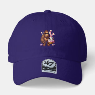 Bigfoot Sasquatch Bunny Easter Eggs Retro Men Boys 47 Brand Hat
