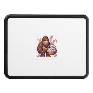 Bigfoot Sasquatch Bunny Easter Eggs Retro Men Boys Hitch Cover
