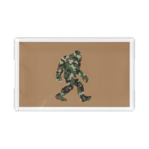 Bigfoot Sasquatch Camo Acrylic Tray