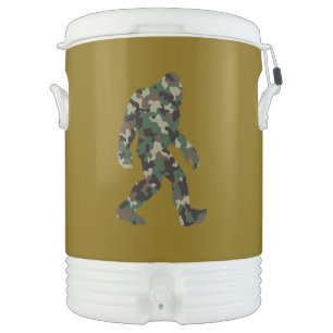 Bigfoot Sasquatch Camo    Beverage Cooler