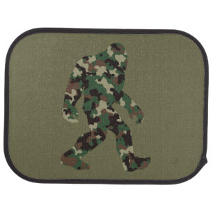 Bigfoot Sasquatch Camo   Car Floor Mat