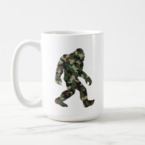 Bigfoot Sasquatch Camo     Coffee Mug