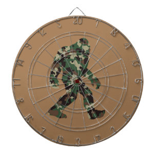 Bigfoot Sasquatch Camo Dart Board