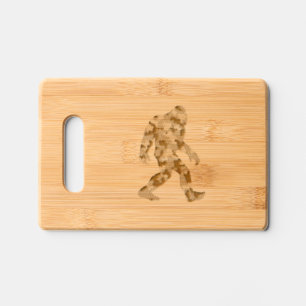 Bigfoot Sasquatch Camo Engraved Cutting Board