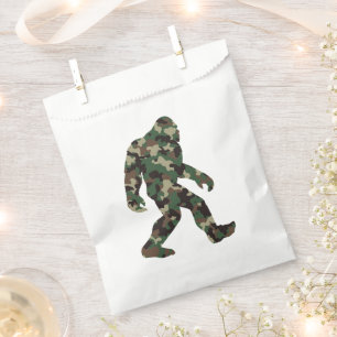 Bigfoot Sasquatch Camo Favor Bag
