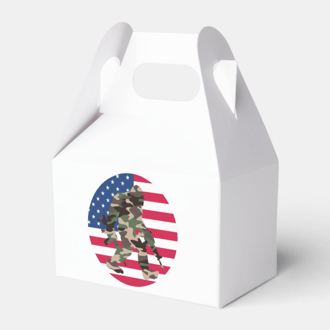 Bigfoot Sasquatch Camo   Favor Boxes (Front Side)