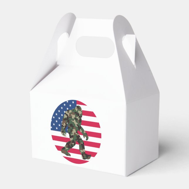 Bigfoot Sasquatch Camo      Favor Boxes (Front Side)