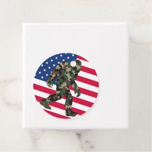 Bigfoot Sasquatch Camo    Favor Tags