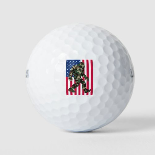 Bigfoot Sasquatch Camo   Golf Balls