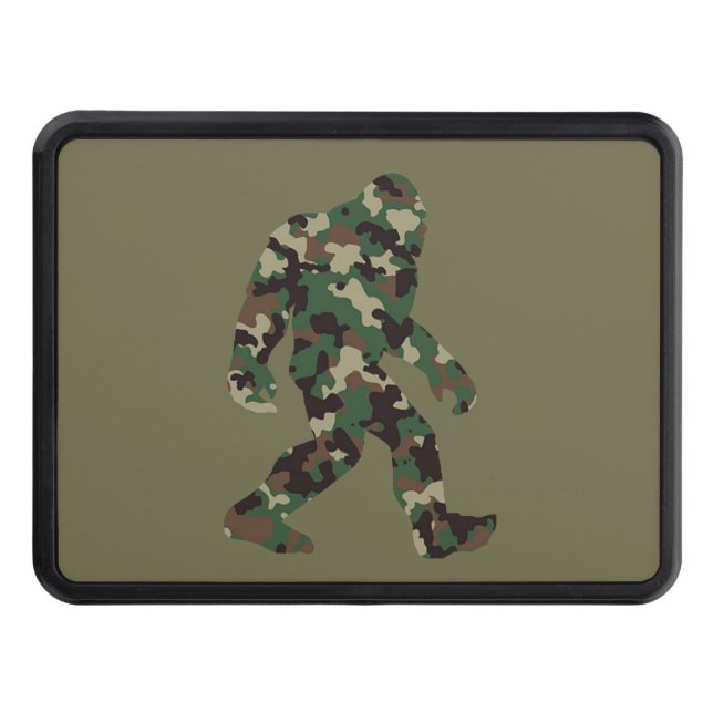 Bigfoot Sasquatch Camo Hitch Cover (Front)