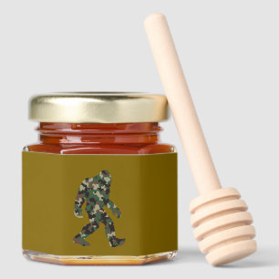 Bigfoot Sasquatch Camo    Honey Jar Favors