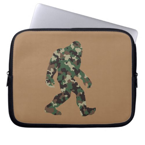 Bigfoot Sasquatch Camo Laptop Sleeve