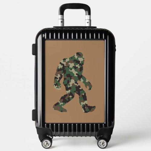 Bigfoot Sasquatch Camo Luggage