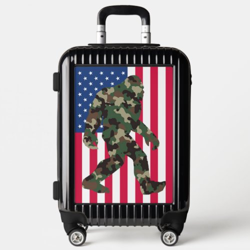 Bigfoot Sasquatch Camo  Luggage