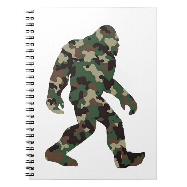Bigfoot Sasquatch Camo     Notebook (Front)