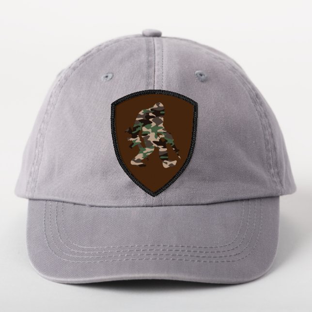 Bigfoot Sasquatch Camo      Patch (On Headwear)