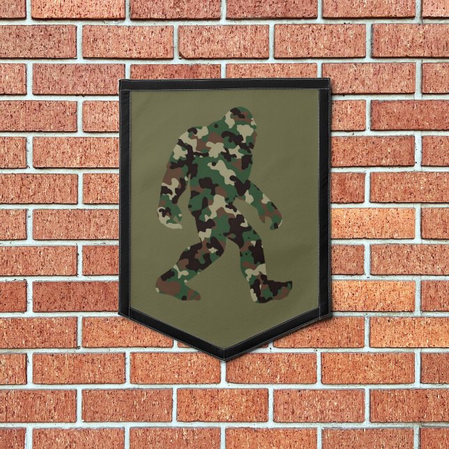 Bigfoot Sasquatch Camo      Pennant (Insitu 1)