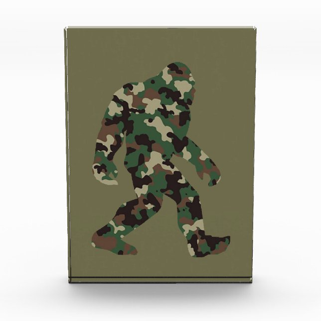 Bigfoot Sasquatch Camo      Photo Block (Front)