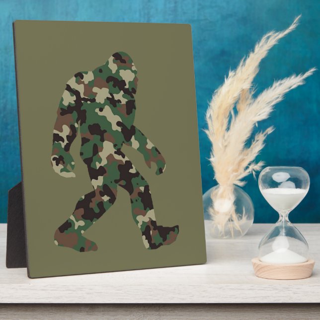 Bigfoot Sasquatch Camo      Plaque (Side)
