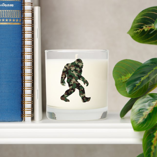 Bigfoot Sasquatch Camo    Scented Candle (Shelf)