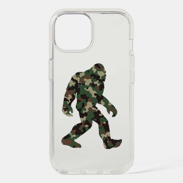 Bigfoot Sasquatch Camo Speck iPhone Case (Front)