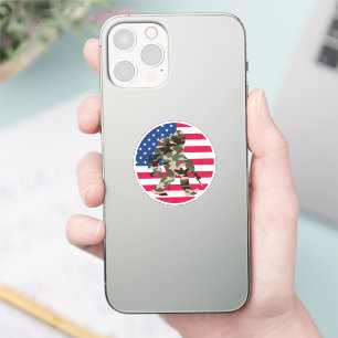 Bigfoot Sasquatch Camo Sticker