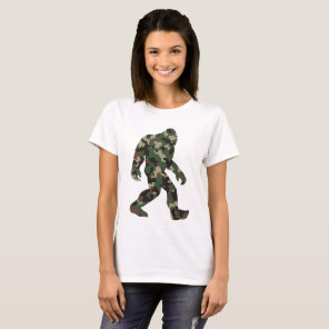 Bigfoot Sasquatch Camo     T-Shirt