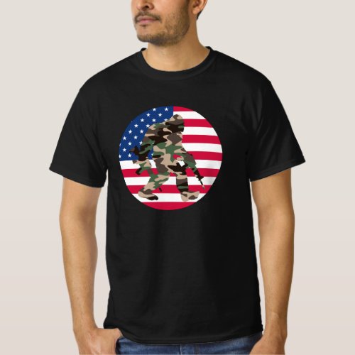 Bigfoot Sasquatch Camo   T_Shirt