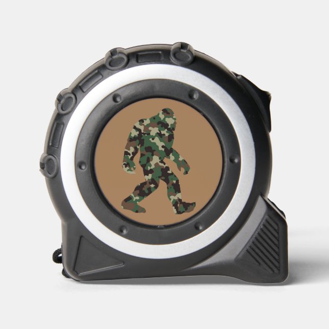 Bigfoot Sasquatch Camo Tape Measure (Front)