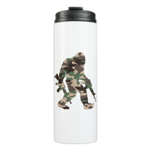 Bigfoot Sasquatch Camo Thermal Tumbler
