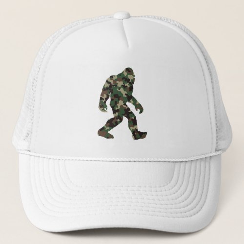 Bigfoot Sasquatch Camo     Trucker Hat