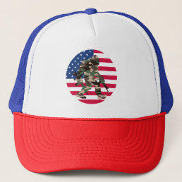 Bigfoot Sasquatch Camo Trucker Hat