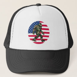 Bigfoot Sasquatch Camo      Trucker Hat