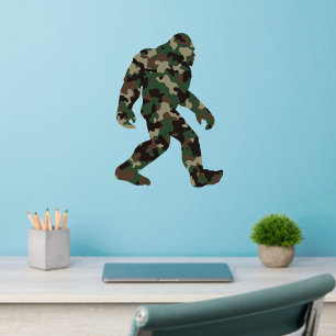 Bigfoot Sasquatch Camo  Wall Decal