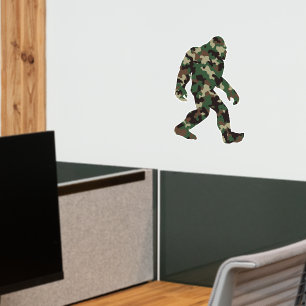 Bigfoot Sasquatch Camo Wall Decal