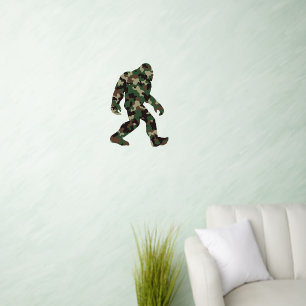Bigfoot Sasquatch Camo Wall Decal