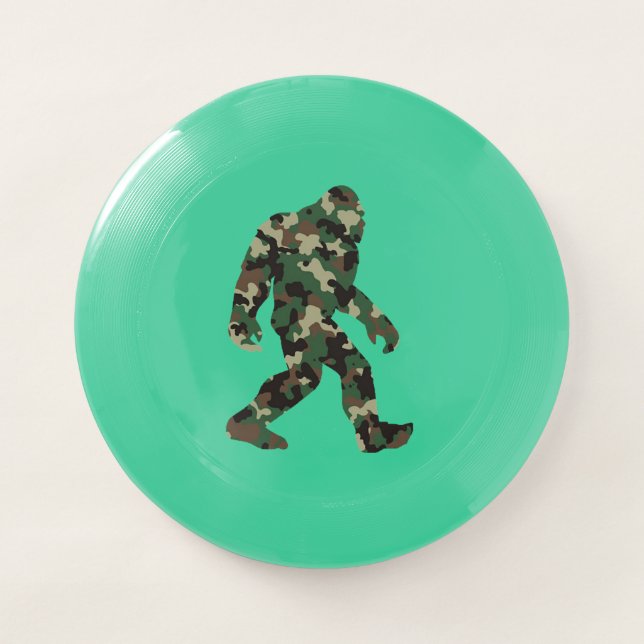 Bigfoot Sasquatch Camo Wham-O Frisbee (Front)