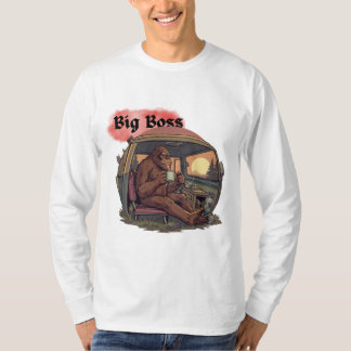 Bigfoot Sasquatch Camping Van Sunset Nature Lover T-Shirt