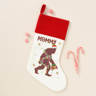 Bigfoot Sasquatch Christmas Mommy Family  Stocking