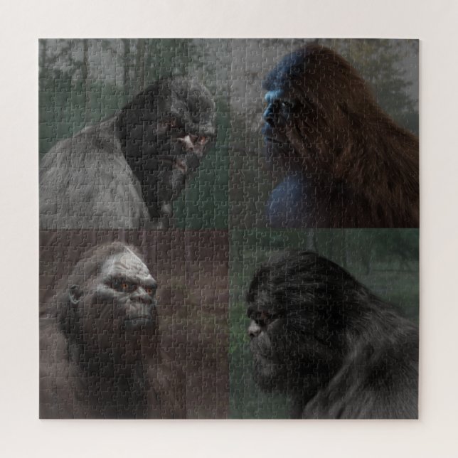 BIGFOOT SASQUATCH COLLAGE JIGSAW PUZZLE (Vertical)