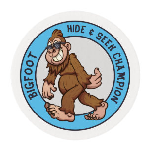 Bigfoot   Sasquatch (Editable) Edible Frosting Rou Rounds