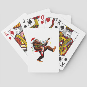 Bigfoot Sasquatch Electric Guitar Christmas 2026 Poker Cards