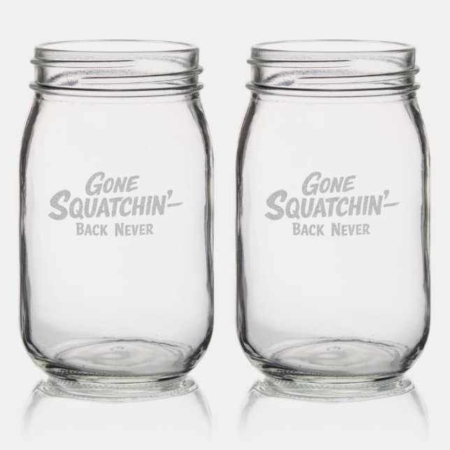 Bigfoot Sasquatch Etched Glassware (Glassware)