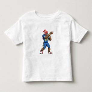 Bigfoot Sasquatch Football Christmas 2026 Holiday  Toddler T-shirt