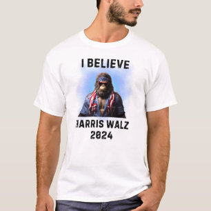 BIGFOOT SASQUATCH FOR HARRIS WALZ 2024 T-Shirt