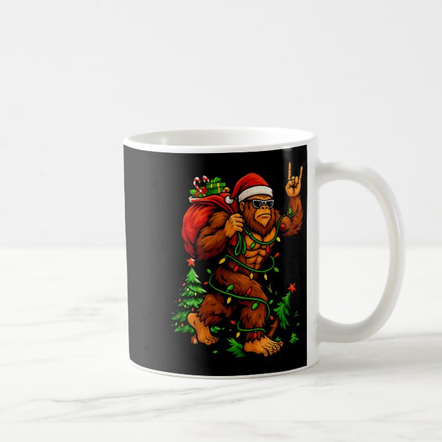 Bigfoot Sasquatch For Men Grandpa Boys Kids Christ Coffee Mug (Right)