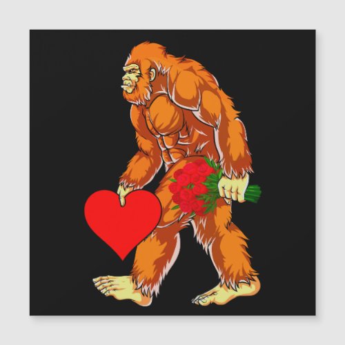 Bigfoot Sasquatch Funny Valentines Day Love