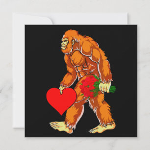 Bigfoot Sasquatch Funny Valentines Day Love