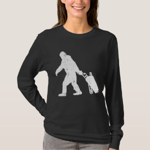 Bigfoot Sasquatch Golf Clubs Funny Golfing Golfer T-Shirt